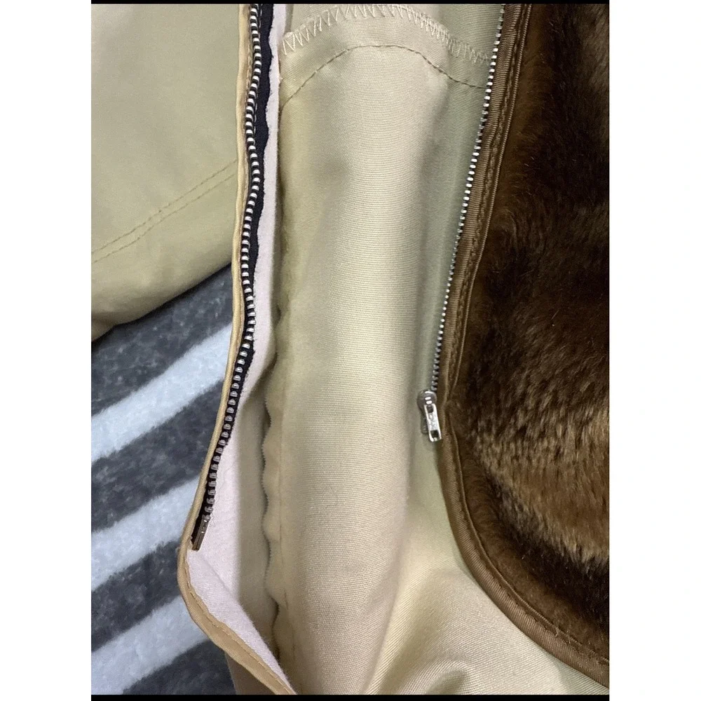 Vintage London Fog Jacket Beige Zip-Front | 70s 80s‎ Classic Lined Size 40 Reg